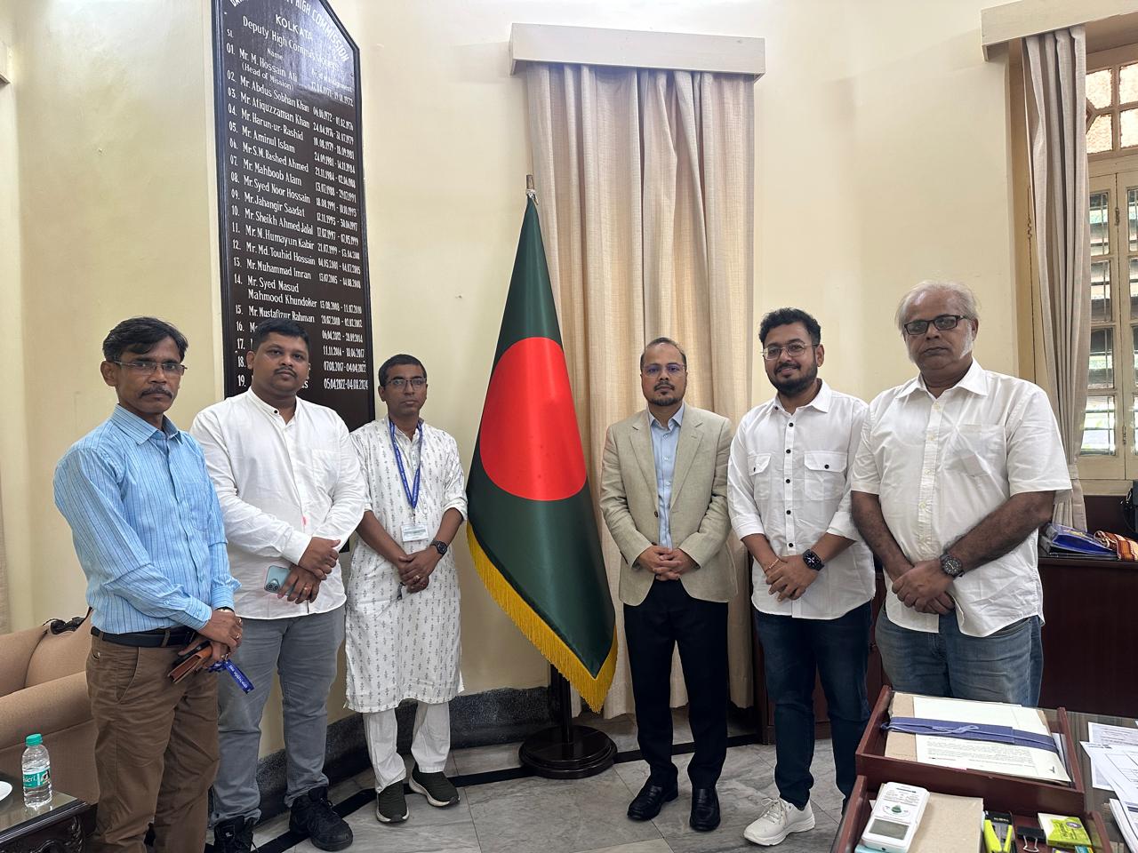 নবনিযুক্ত ডেপুটি হাইকমিশনারের সঙ্গে ইন্দো-বাংলা প্রেস ক্লাবের সৌজন্য সাক্ষাৎ